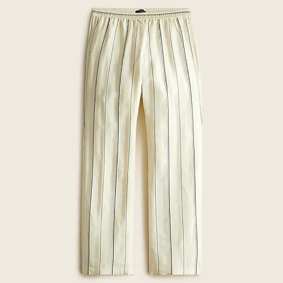 J. Crew Pull-On Stripe Jacquard Pants- NWT - Picture 3 of 4